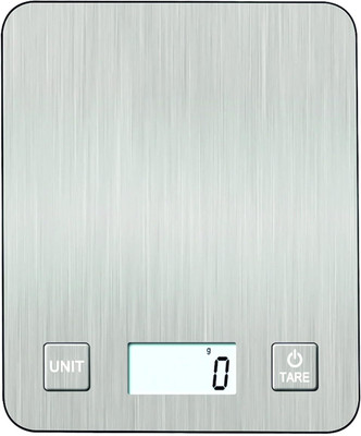 MEDITIVE Alt-L Digital Kitchen weight Scale with 5 Kg maximum Capacity Weighing Scale(Silver)