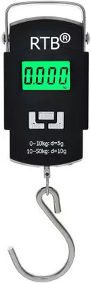 LABMAN SCIENTIFIC 50 Kg Digital LCD Display Pocket Portable Hanging Kitchen Weight Weighing Scale(Black)