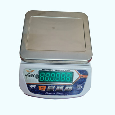 Virgo V-X1 Digital Weighing Scale - High-Quality Plastic with Green Tare Button Weighing Scale(Blue)