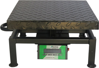 ACTIVA 50kg weighing scale|Double display weight machine for shop|MS 5gram Weighing Weighing Scale(MATTE BLACK)