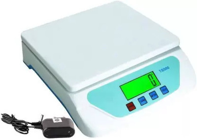 D-DEVOX TS500-SB -30KG DIGITAL WEIGHING SCALE KITCHEN SCALE MEASURES 1G -AC / DC GIFT Weighing Scale(White)