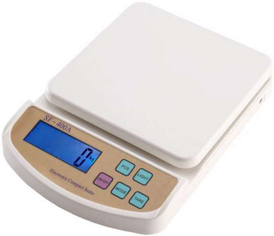 RB Point Digital Weighing Scale Weight Machine Max. Load-10 Kg Weighing Scale(White)