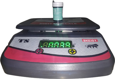 Skeisy black ts-600 double display weighing machine power up to 30kgx1gm Weighing Scale(Black)