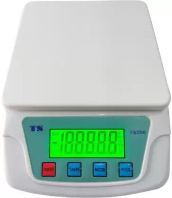 D-DEVOX 10Kg x 100mg Digital Multi-Purpose Parcel Measuring Weighing Scale(White)