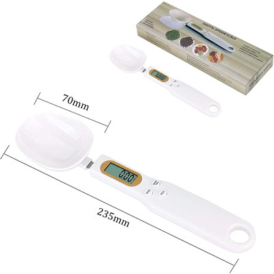 ActrovaX Measure Digital Electronic Measuring Kitchen Spoon Weighing Scale(White)