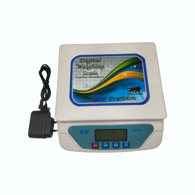 Virgo TS500 Weighing Machine – | Green Light Display, Tare Function & Mode Change Weighing Scale(Cream)