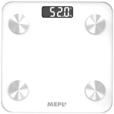 MEPL Bluetooth Digital Smart Scale Weighing Machine For Body Weighing with Smart App Weighing Scale(Clear)