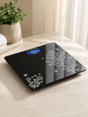 ZAPZY Electronic Digital Weight Check machine For Human Body 200kg Capacity Weighing Scale(Black)