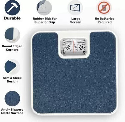 NAC GLOBAL: IT'S EXACTLY WHAT YOU NEED 120kg capacity mechanical weighting scale human body weight scale Weighing Scale(Blue)