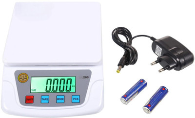 NIBBIN 10KG Counter Weight Machine With Power Adapter & 2 AA Batteries Weighing Scale(White)