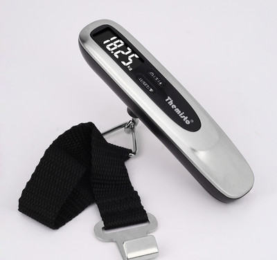 tHemiStO TH-WS11 Digital Luggage Scale with Target Value Setting (50kg) Weighing Scale(Stainless Steel)