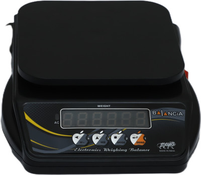 Skeisy Mini Bal kitchen weighing machine power up 10kg-1gm and rechargeable Weighing Scale(Black)