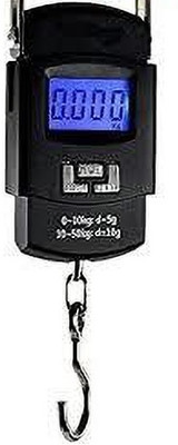 LAVI Electronic Digital LED Screen Luggage Weighing Scale, 50 kg/110 Lb. (Black) Weighing Scale(Black)