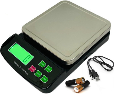 NIBBIN 10Kg High Precision Digital Scale/Kata With Stainless Steel-Top For Home Baking Weighing Scale(Multicolor)