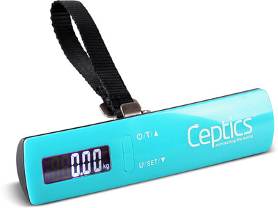 Ceptics Digital Luggage Weighing Scale with LCD Display, 50kg Capacity for Home & Travel Weighing Scale(Blue)