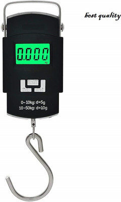 Zqoum Digital 50kg Hanging Vajan Kata For Shop Traveling Use (Black) Weighing Scale Weighing Scale(Multicolor)