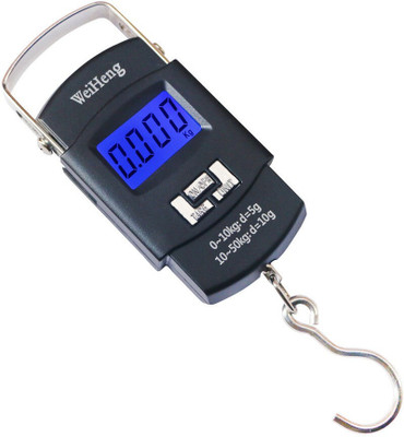 Cltllzen Digital Fish Scale Fishing Weights Scale Hanging Scale Digital Weight 110lb/50kg Weighing Scale(Black)