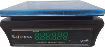 Skeisy BAL STEEL DOUBLE DISPLAY WEIGHING MACHINE AND POWER UP 30KGX1GM Weighing Scale(Black, STEEL)