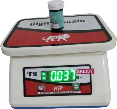 MSNL ts-803-L-red/white-power up to 30kgx1gm Weighing Scale(red/white)