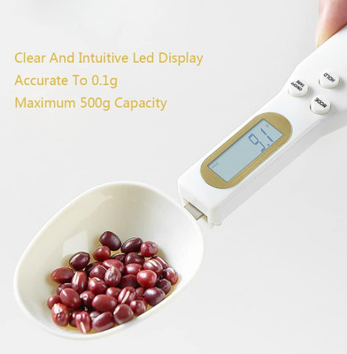 ActrovaX LCD Display Digital Food Coffee Scale Weighing Scale(White)