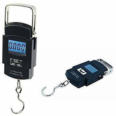 PARAMDHYEY Electronic Balance Portable Hook Weighing Machine with Fishing Hook Scale Weighing Scale(Black)