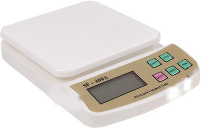 Namscape Multipurpose Portable Electronic Digital Weighing Scale Weight Machine (10 KG) Weighing Scale(White)
