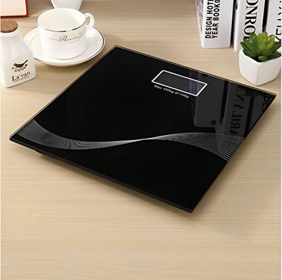 HEALTHTHUMB Display Digital Personal Bathroom Health Body Weight Weighing Scales Weighing Scale(Black)