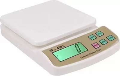 Kinoki SF-400A KITCHEN Weighing Scale for fruits,shop,Vegetable,grocery,jewellery,sabzi Weighing Scale(WHITE SF-400A)