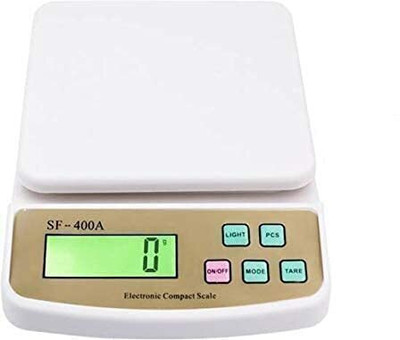 AHYRA SF-400 A 10Kg Weight Scale with Fast Response Sensor for Shop, Home(White) Weighing Scale(White)