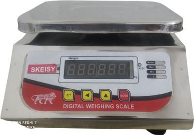 Skeisy KATA STEEL BODY DOUBLE DISPLAY WEIGHING MACHINE POWER UP 30KGX1GM Weighing Scale(STEEL)