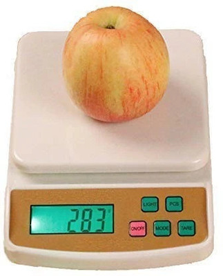 ClubComfort Digital Kitchen Weighing Machine Multipurpose Electronic Weight Scale with Backlit LCD Display for Measuring Food, Cake, Vegetable Weighing Scale(White)