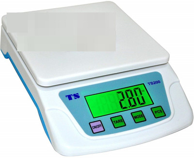 VBR's Group 10Kg Counter Weight Machine with 2AA Batteries & USB cable use for kitchen &Shop Weighing Scale(White)