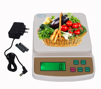 COHEL 10 Kg Counter High Accuracy Weight Machine With Power Adaptor (SF-400 A) Weighing Scale(White)