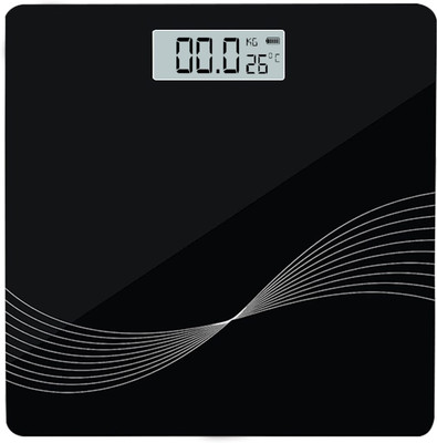 MOHAK Electronic Thick Tempered Glass LCD Display Digital Personal Bathroom Scale Weighing Scale(Multicolor)