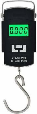 Dcmr Electronic Portable Fishing Hook Type Digital LED Screen Weighing Scale(Black)