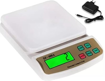 D-DEVOX SF400A10kg*1gm kitchen weighing scale use full for GROCCERY & LAB Weighing Scale(White)