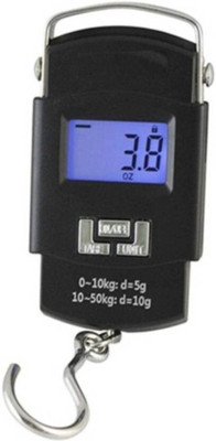 SBTs 50Kg Portable Hanging Luggage Pocket Weight Machine Digital Weighing Scale(Black)