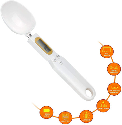 ActrovaX Cooking Spoon Scale Electronic Measuring Weighing Scale(White)