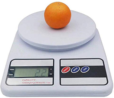 BoldFire LCD Display Portable Electronic Digital Kitchen Scale Weighing Scale(White)