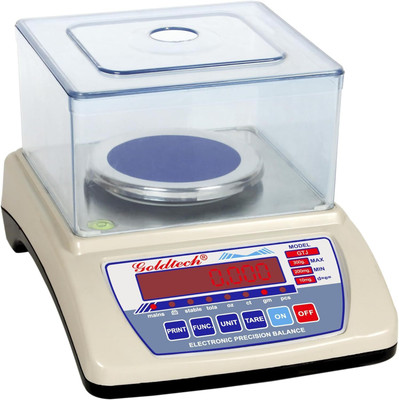 Goldtech Jewellery Scale Max 600g x Mini 5g, 10mg High-Accuracy Weighing Weighing Scale(White)