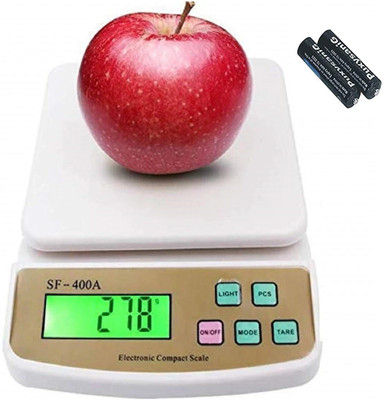 Baleds Electronic Digital 1Gram-10 Kg Weight Scale WS101_White Weighing Scale(White)