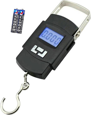 SBTs Digital Luggage Scale With Metal Hook Hanging Weight Scale C661QA Weighing Scale(Black)