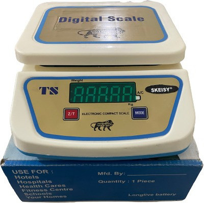Skeisy ts-570 30Kg,1g Kitchen Balance, Parcel Weight Measuring Machine Weighing Scale Weighing Scale(off white)