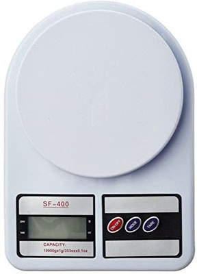 MOBONE Digital Kitchen Weighing Scale 0.1 gm to 10 kg Portable Weighting Machine Weighing Scale(White)