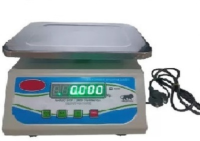 D-DEVOX SB GATTU DOUBLE DISPLAY WEIGHING MACHINE POWER UP 30KGX1GM Weighing Scale(CARBON STEEL, White)