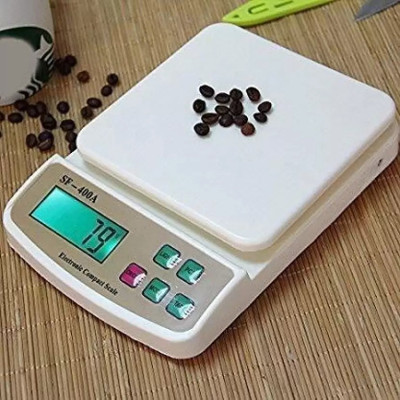 SOYEN SB- 10Kg Counter Kitchen Weight Machine with-Top for Shop, Home,LAB Weighing Scale(White)