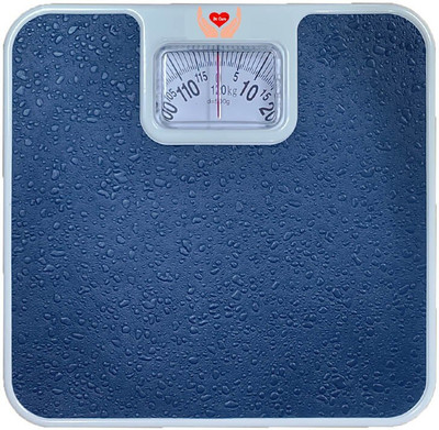 SMIC Analog Mechanical Weighing Scale with Anti-slip Surface Analogue ( 120kg ) Weighing Scale(Blue)