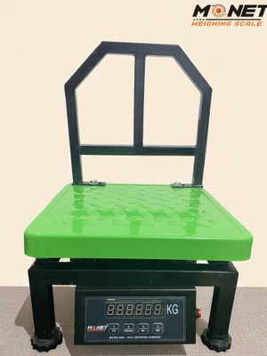 Monet weighing scale 100Kg 12*12 inches ; High Precision ; Portable ;2 days battery backup Weighing Scale(Lime Blaze)