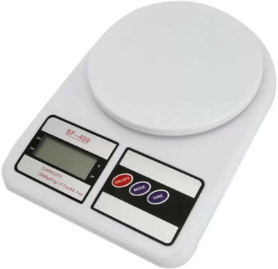 Fulkiza High Quality Weighing Machine For Kitchen With LED Light, Digital E Weighing Scale(White)