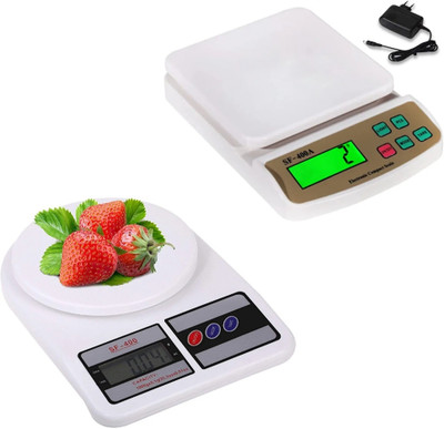 Dr care Digital Kitchen Scale SF-400 & SF400-A Tare Function, Multi-Function Upto 10kg Weighing Scale(White)